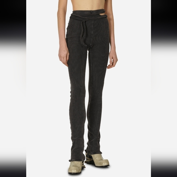 ssense OTTOLINGER Rib Lounge Pants Black Wash Large - Picture 5 of 16